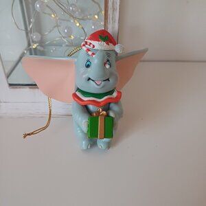 Cute Vintage 90's Disney Dumbo The Flying Elephant Christmas Ornament